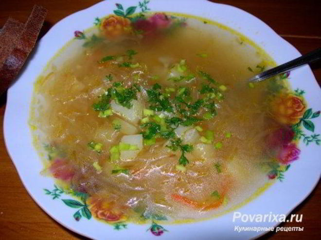 Рецепт щей из свежей капусты