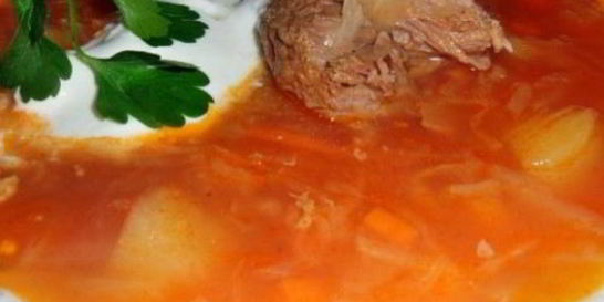 Щи Русские с гречкой и говядиной