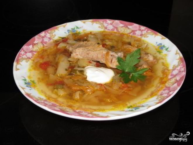 Рецепт щей со свининой в мультиварке