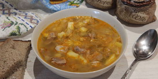 Щи со свининой