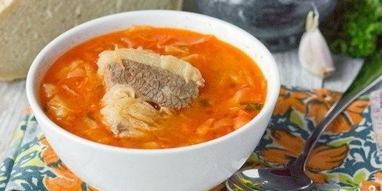 Свежие щи с говядиной