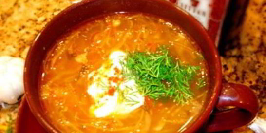 Уральские щи с курицей