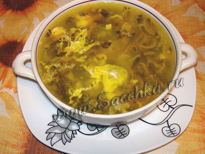 Рецепт зеленых щей из щавеля