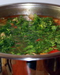 Дачная шурпа из баранины