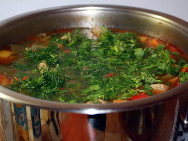 Рецепт дачной шурпы из баранины