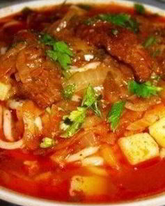 Густой суп Шурпа с говядиной