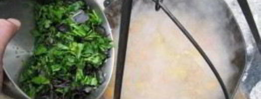 шурпа из баранины на костре. Шаг 11