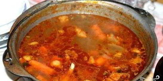 Шурпа из баранины с нутом