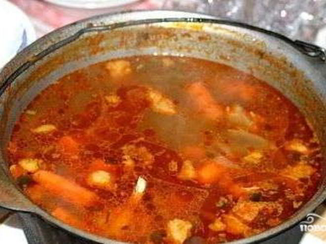 Рецепт шурпы из баранины с нутом