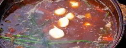 шурпа из баранины в казане. Шаг 7