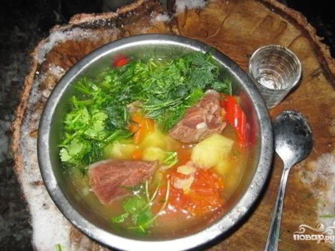 Рецепт шурпы из лосятины