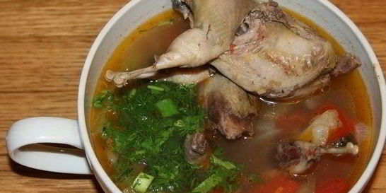 Шурпа из перепелов