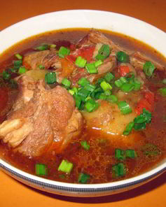 Шурпа из свиных ребрышек