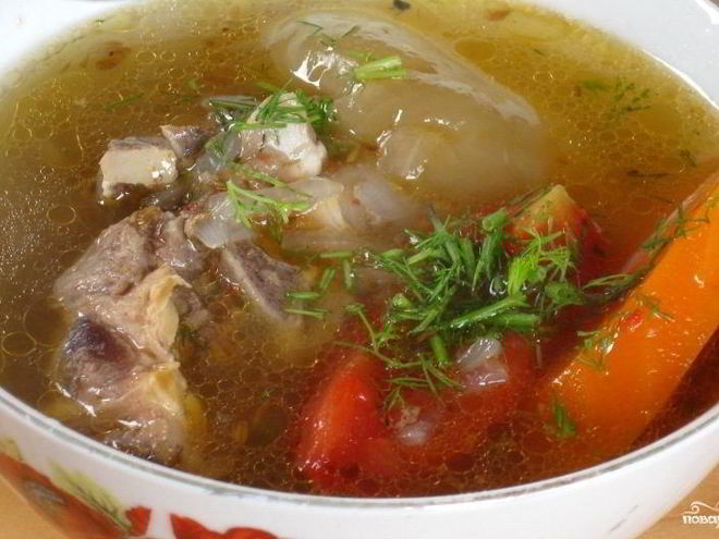 Рецепт шурпы по-узбекски из баранины