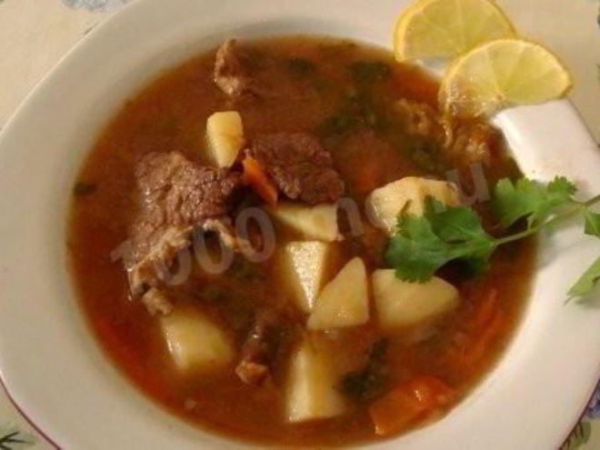 Рецепт шурпы по-узбекски