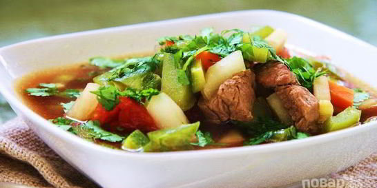 Шурпа с бараниной