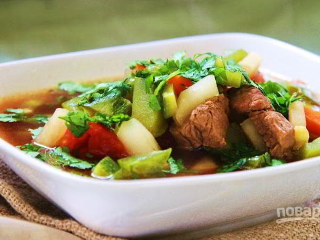 Рецепт шурпы с бараниной