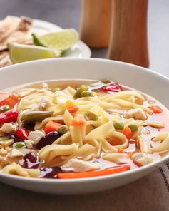 Шурпа с фасолью