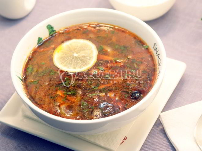 Рецепт мясной солянки