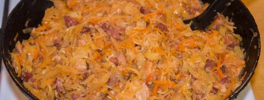 солянка из квашеной капусты с мясом. Шаг 14