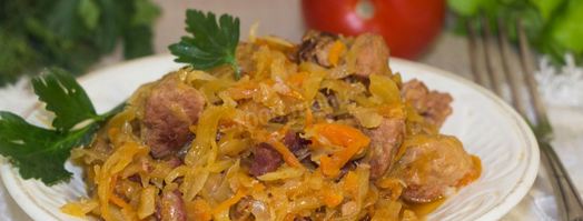 солянка из квашеной капусты с мясом. Шаг 15