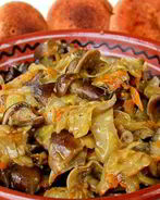 Солянка из опят с капустой