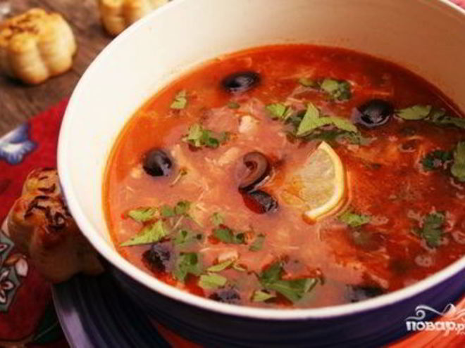 Рецепт солянки куриной