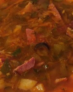 Солянка мясная из колбасных изделий