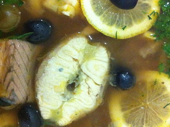 Рецепт солянки рыбной сборной с каперсами