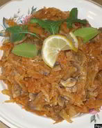 Солянка с грибами и капустой