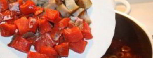 солянка с креветками. Шаг 19