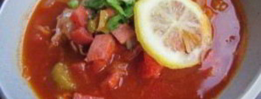 солянка с оливками и колбасой. Шаг 5