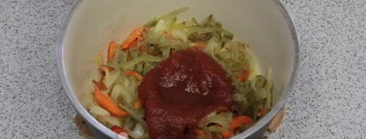 солянка с сосиской. Шаг 7