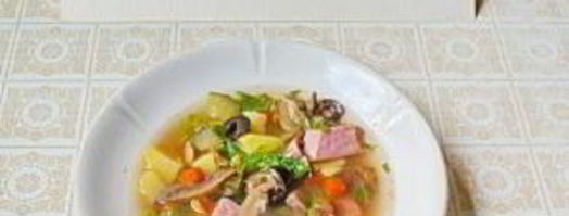 солянка с ветчиной и грудинкой. Шаг 6