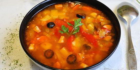 Солянка со сладким перцем