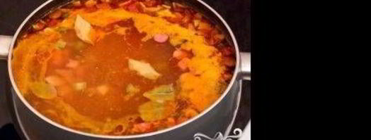 суп-солянка с сосисками. Шаг 11