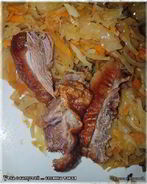 Утка с капустой