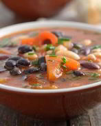 Суп из трех видов фасоли