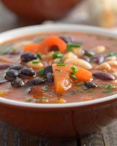 Суп из трех видов фасоли