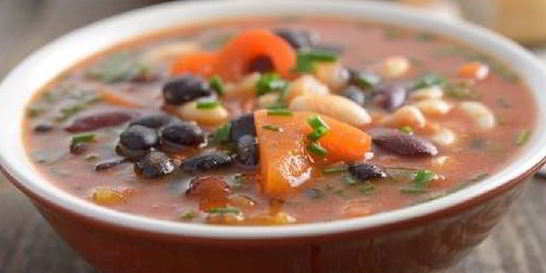 Суп из трех видов фасоли