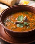 Харчо из говядины с грецкими орехами