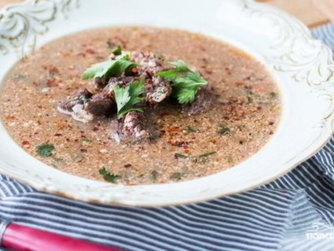 Рецепт харчо из говядины в мультиварке