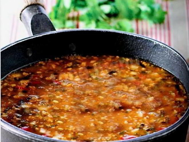 Рецепт постного супа харчо