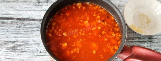 суп харчо из свинины с рисом. Шаг 10