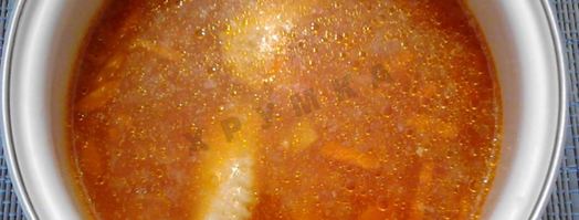 суп харчо с картошкой рисом и курицей. Шаг 13