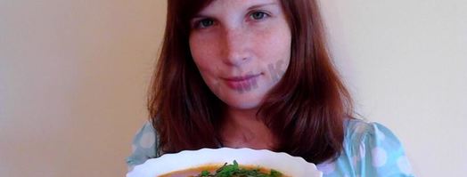 суп харчо с картошкой рисом и курицей. Шаг 15