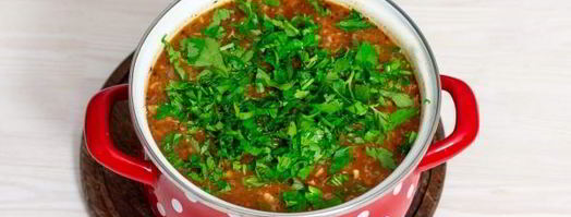 суп харчо с курицей и рисом. Шаг 19