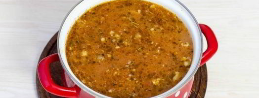 суп харчо с курицей и рисом. Шаг 16