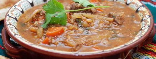 суп харчо с соусом ткемали. Шаг 14