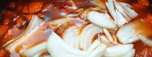 суп харчо с соусом ткемали. Шаг 7